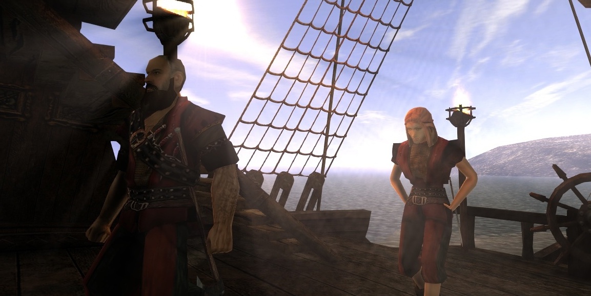 Персонаж исследует туманный лес в Gothic Chronicles